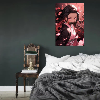 Demon Slayer Kimetsu No Yaiba Tv Series Anime Poster Japanese Action Supernatural Adventure Nezuko Manga Art