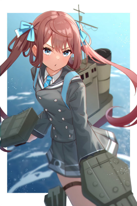 Kantai Collection Kancolle Asagumo Video Game Military Strategy Anime Poster Manga Art