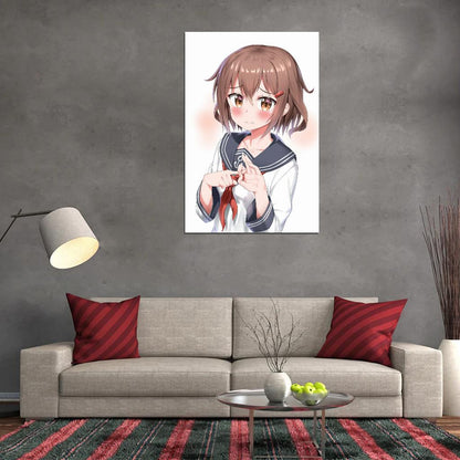 Kantai Collection Kancolle Ikazuchi Destroyer Video Game Military Strategy Anime Poster Manga Art