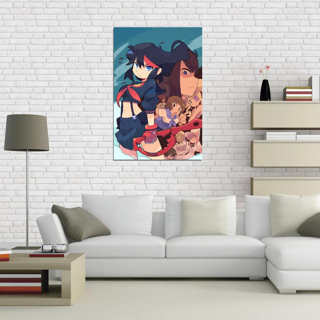 Kill La Kill Kill La Kill Ryuko Matoi Kiryuuin Satsuki Action Comedy Anime Poster Manga Art