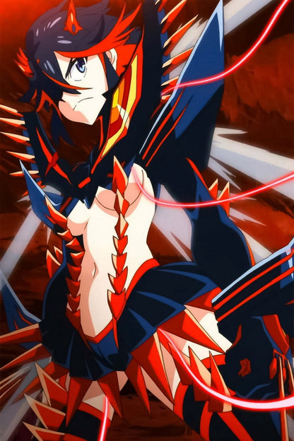 Kill La Kill Kill La Kill Ryuko Matoi Kiryuuin Satsuki Action Comedy Anime Poster Manga Art