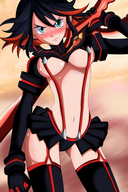 Kill La Kill Ryuko Matoi Kiryuuin Satsuki Action Comedy Anime Poster Manga Art Sexy