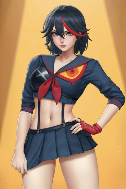 Kill La Kill Ryuko Matoi Kiryuuin Satsuki Action Comedy Anime Poster Manga Art