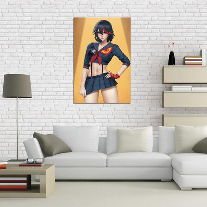 Kill La Kill Ryuko Matoi Kiryuuin Satsuki Action Comedy Anime Poster Manga Art