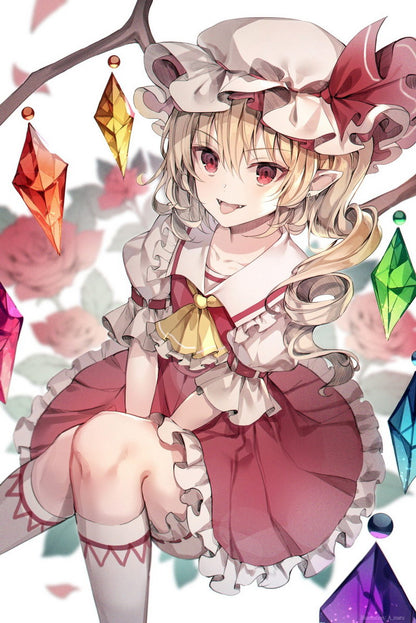 The Touhou Project Flandre Scarlet Fantasy Video Game Anime Poster Manga Art