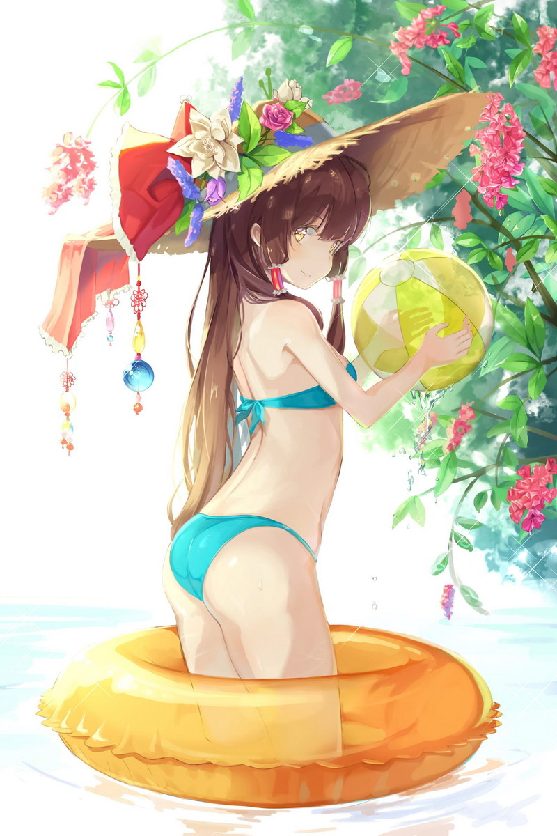 The Touhou Project Hakurei Reimu Bikini Fantasy Video Game Anime Poster Manga Art