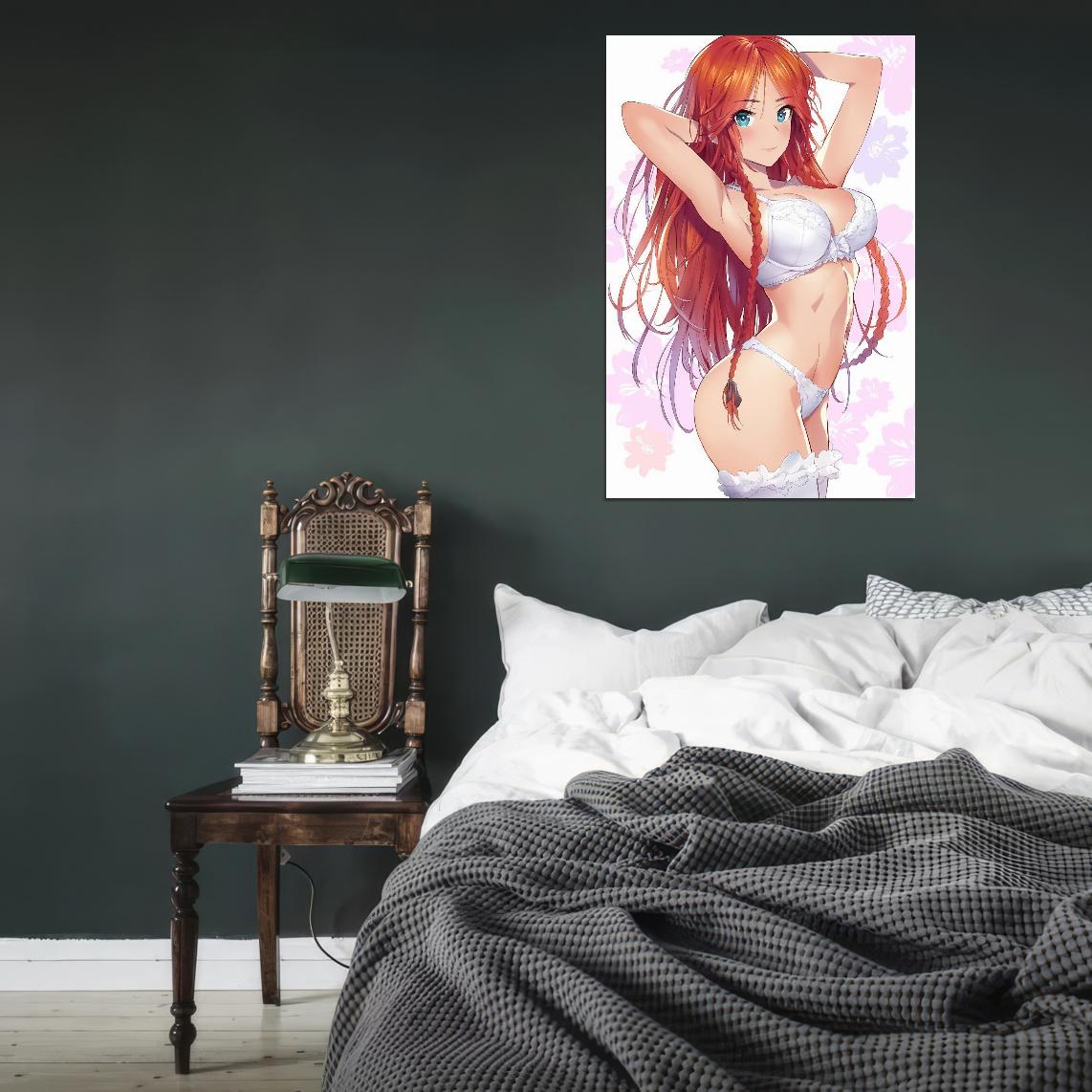 The Touhou Project Hong Meiling Fantasy Video Game Anime Poster Manga Art Sexy