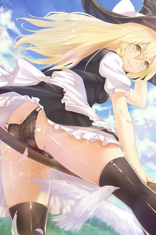 The Touhou Project Kirisame Marisa Fantasy Video Game Anime Poster Manga Art Sexy