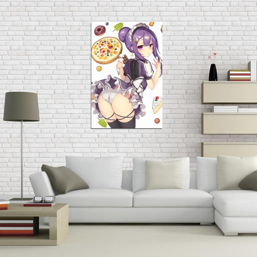 The Touhou Project Patchouli Knowledge Fantasy Video Game Anime Poster Manga Art Sexy Maid