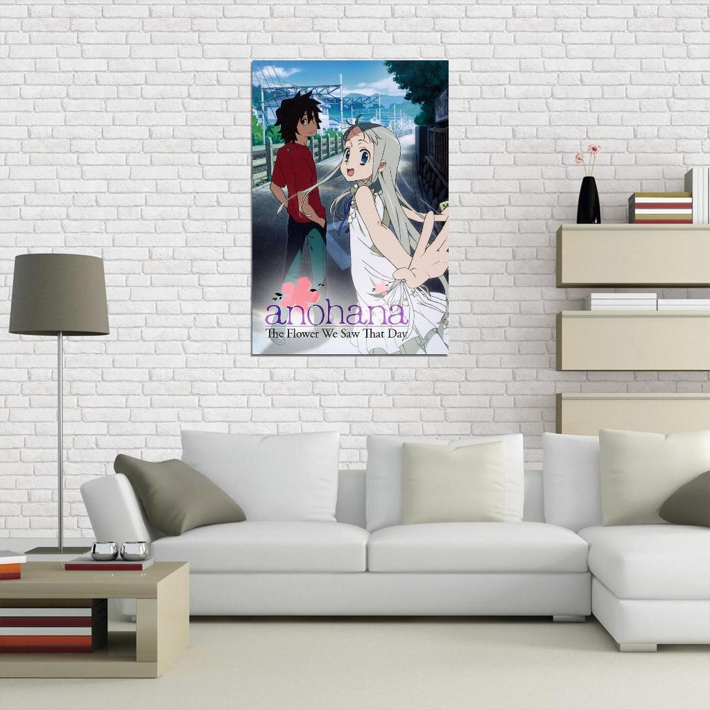 Anohana The Flower We Saw That Day Tv Series Anime Poster Japanese Drama Supernatural Friendship Manga Art