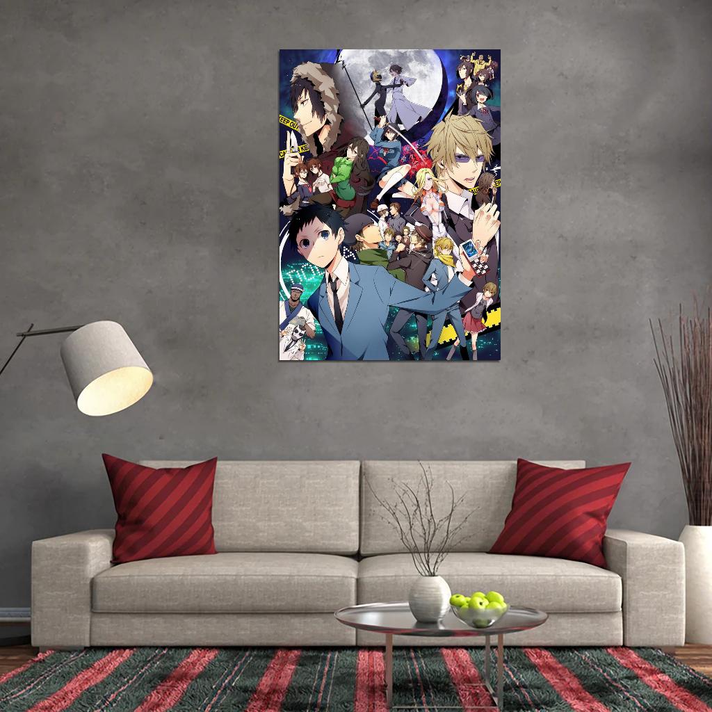 Durarara!! Tv Series Anime Poster Japanese Action Mystery Supernatural Manga Art