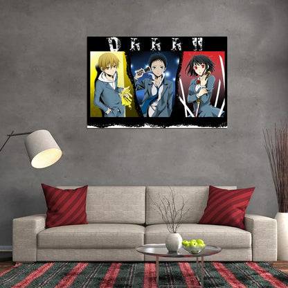 Durarara!! Tv Series Anime Poster Japanese Action Mystery Supernatural Manga Art - xonomax