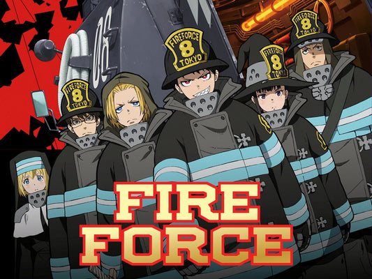 Fire Force Tv Series Anime Poster Japanese Action Supernatural Firefighters Manga Art