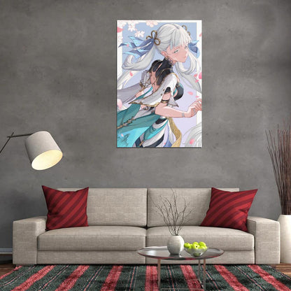 Wuthering Waves Jinhsi Video Game Anime Poster Japanese Fantasy Adventure Cute Manga Art