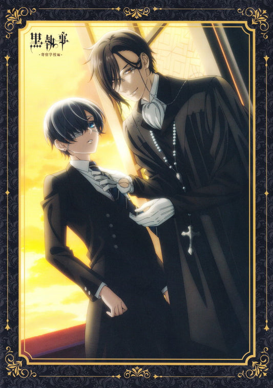 Kuroshitsuji Black Butler Anime Poster Japanese Fantasy Sebastian Michaelis Ciel Phantomhive Demon Butler Manga Art