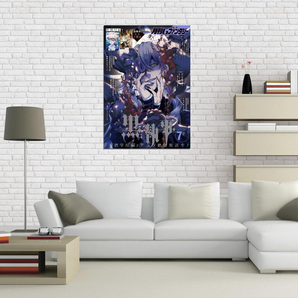 Kuroshitsuji Black Butler Anime Poster Japanese Sebastian Demon Butler Manga Style Manga Art