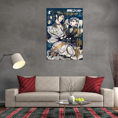 Kuroshitsuji Black Butler Anime Poster Japanese Yaoi Fantasy Sebastian Michaelis Ciel Phantomhive Demon Butler Manga Style Manga Art