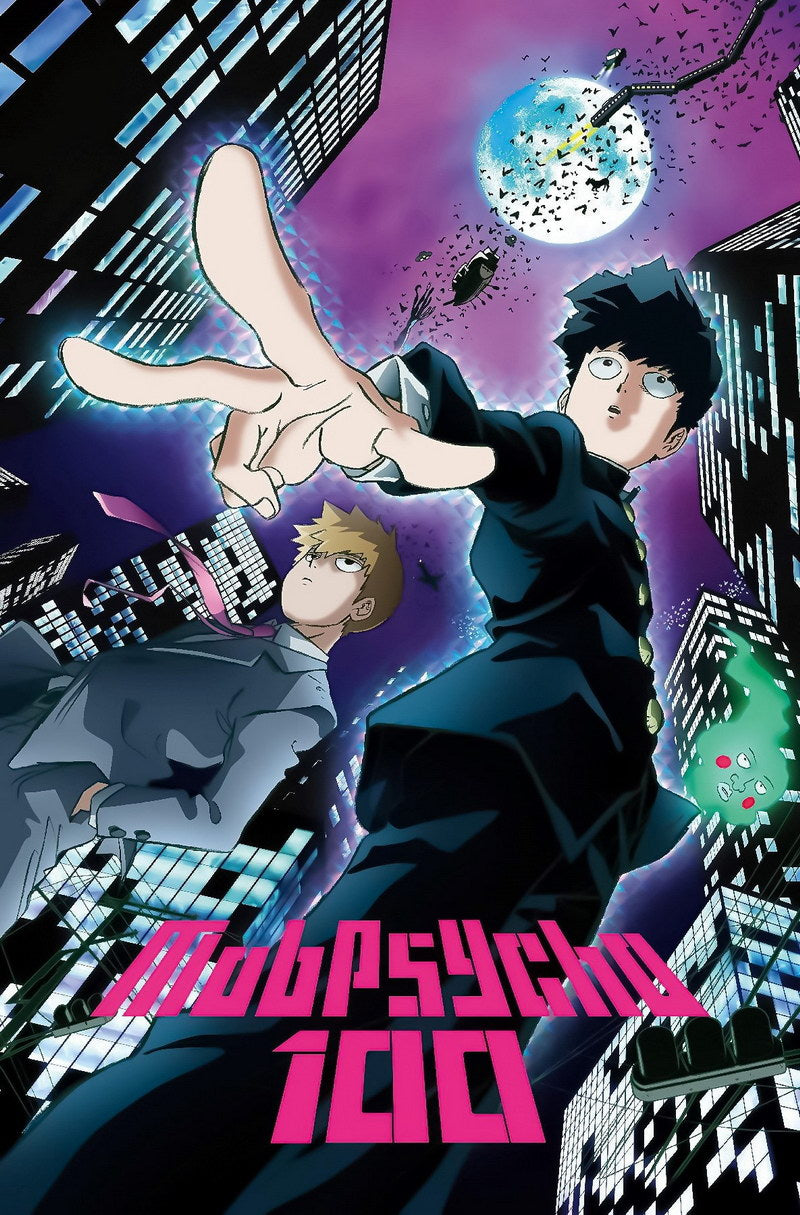 Mob Psycho 100 Tv Series Anime Poster Japanese Supernatural Action Manga Art