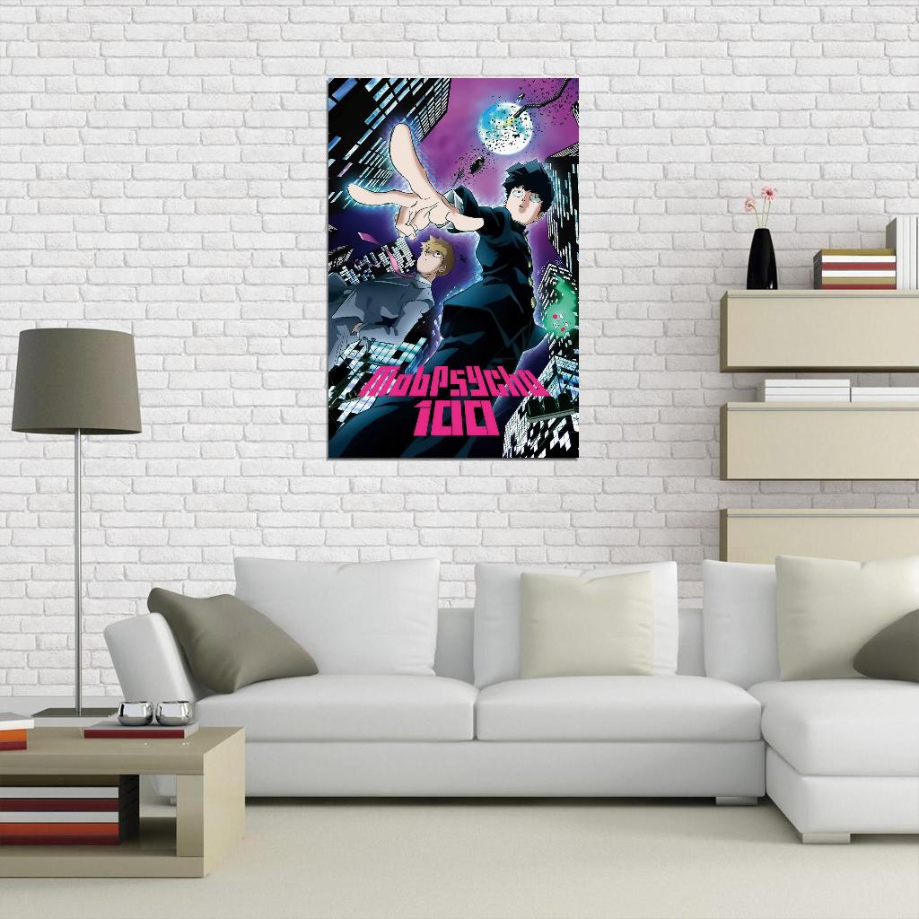 Mob Psycho 100 Tv Series Anime Poster Japanese Supernatural Action Manga Art