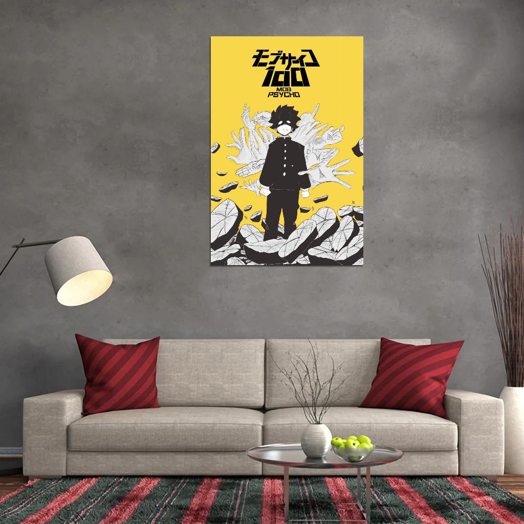 Mob Psycho 100 Tv Series Anime Poster Japanese Supernatural Action Manga Art