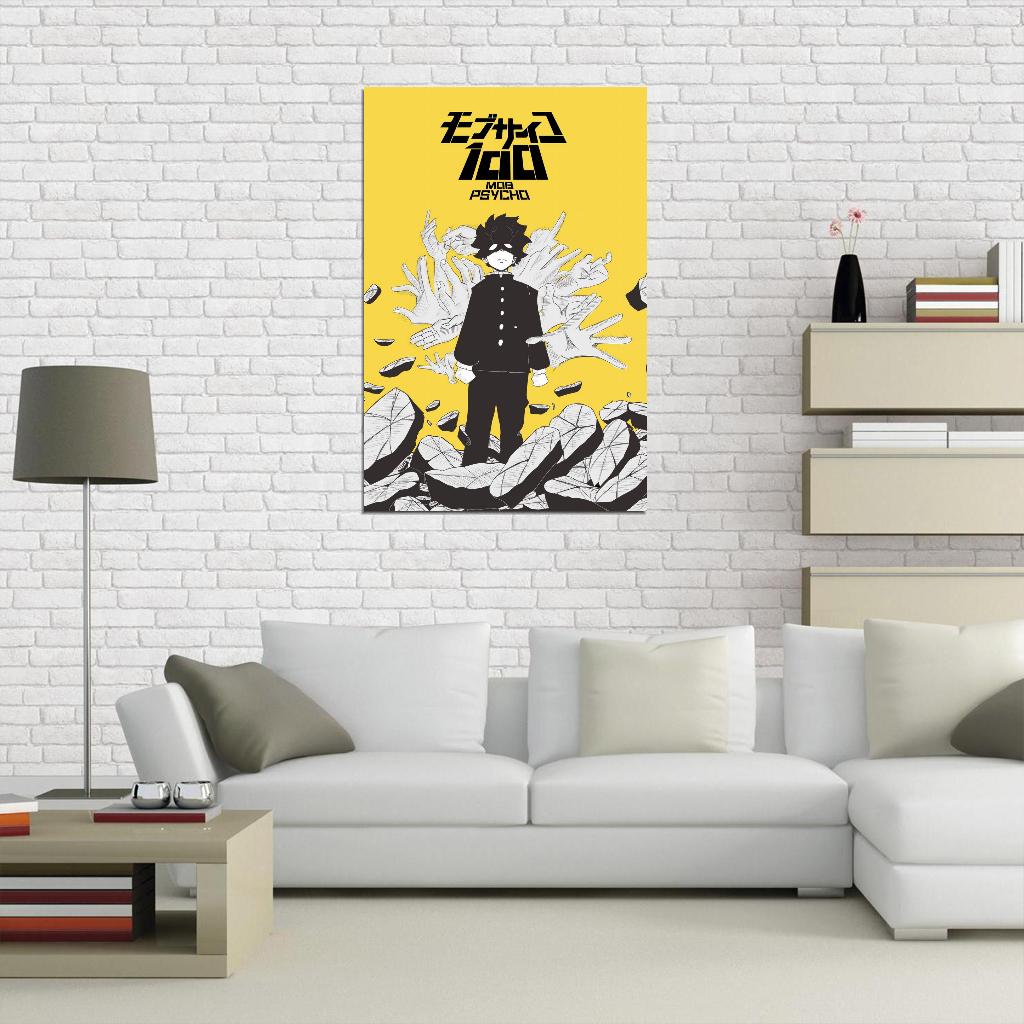 Mob Psycho 100 Tv Series Anime Poster Japanese Supernatural Action Manga Art