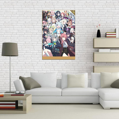 Blue Archive Video Game Anime Poster Japanese School Girl Cute Manga Art - xonomax