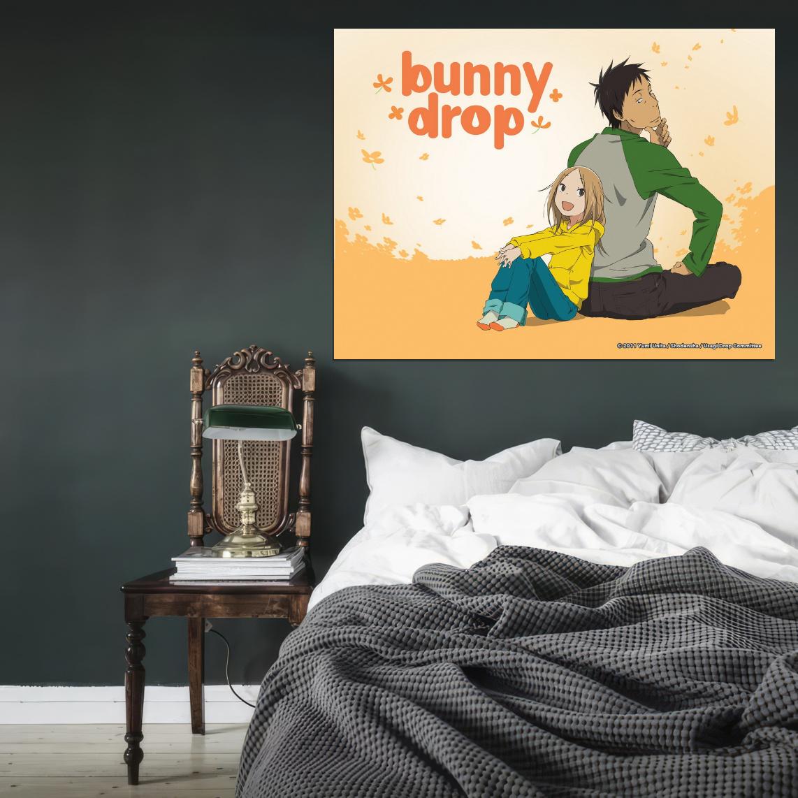 Bunny Drop Tv Series Anime Poster Japanese Cutecore Room Decor Kawaii Aesthetic Manga Art