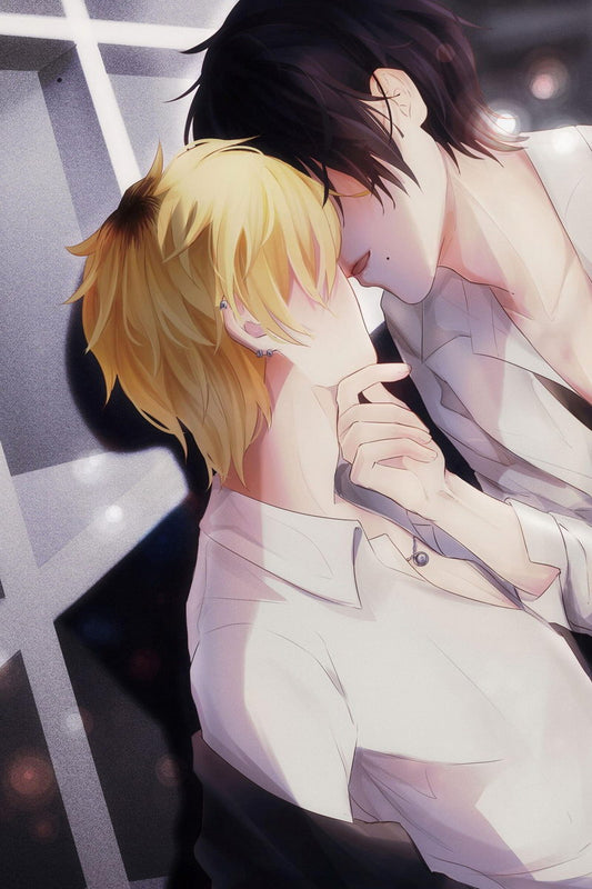 Hitorijime My Hero Anime Poster Yaoi Gay Boys Love Romance Kiss Manga Art