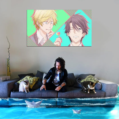 Hitorijime My Hero Anime Poster Yaoi Gay Boys Love Romance Manga Art