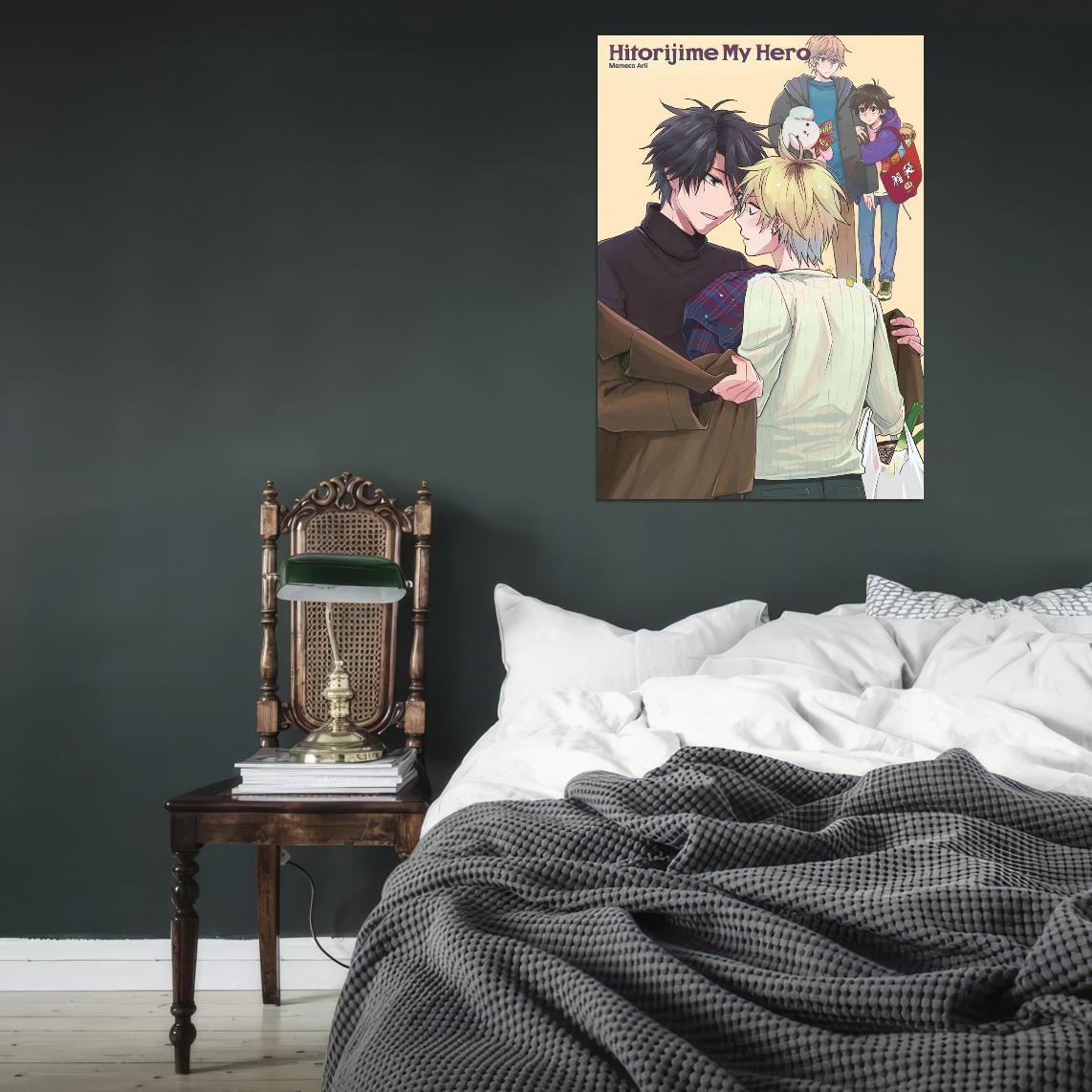 Hitorijime My Hero Anime Poster Yaoi Gay Boys Love Romance Manga Art