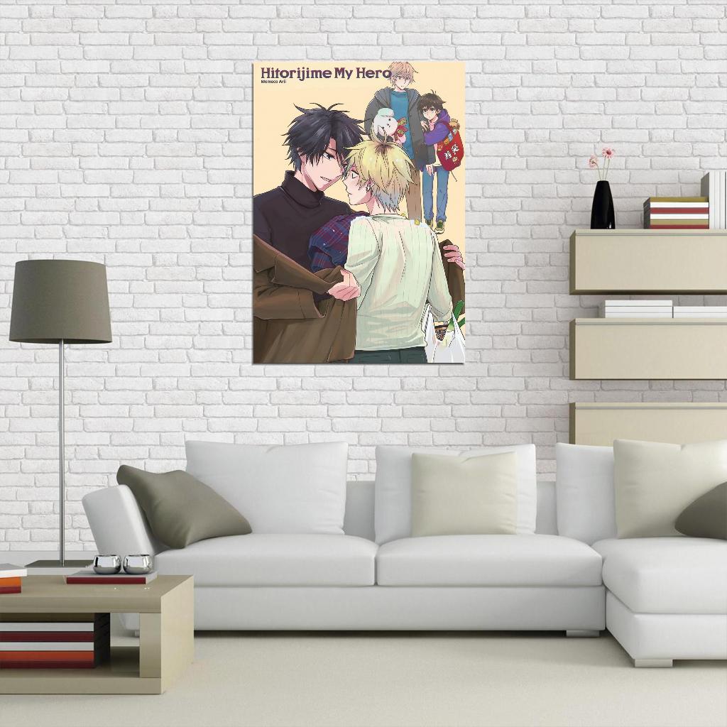 Hitorijime My Hero Anime Poster Yaoi Gay Boys Love Romance Manga Art