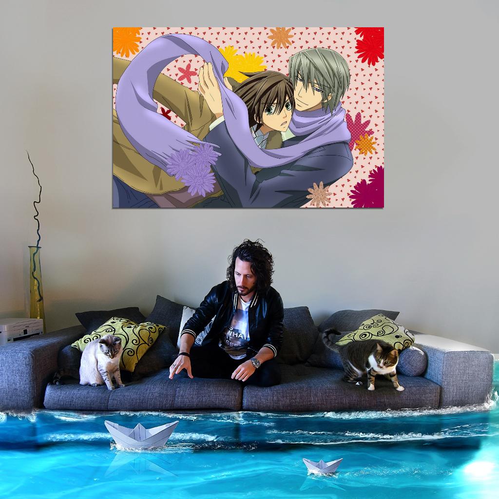 Junjou Romantica Misaki Takahashi Akihiko Usami Yaoi Boys Love Anime Poster Manga Art