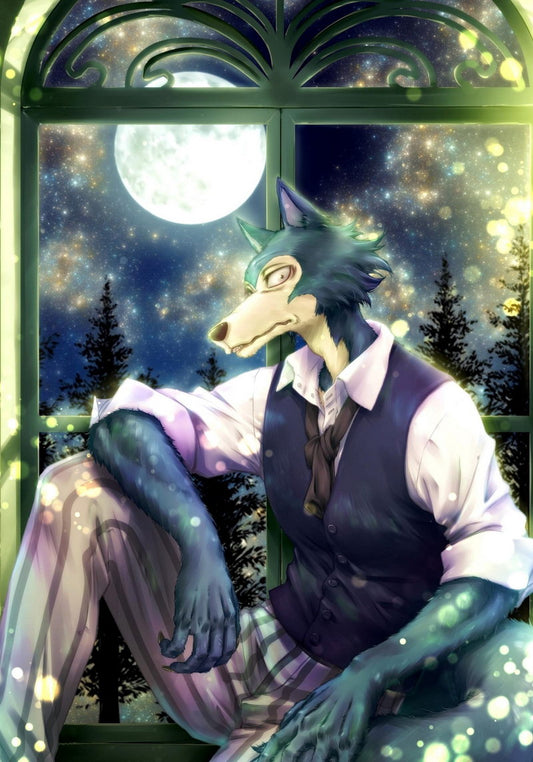 Beastars Tv Series Anime Poster Japanese Drama Psychological Supernatural Furry Anthro Manga Art