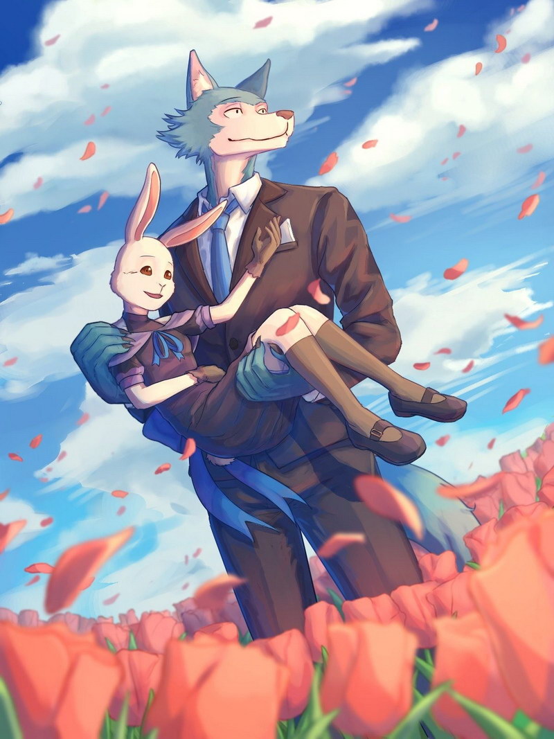 Beastars Tv Series Anime Poster Japanese Drama Psychological Supernatural Furry Anthro Manga Art