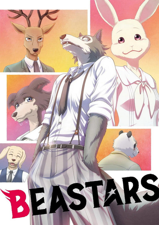 Beastars Tv Series Anime Poster Japanese Drama Psychological Supernatural Furry Anthro Manga Art