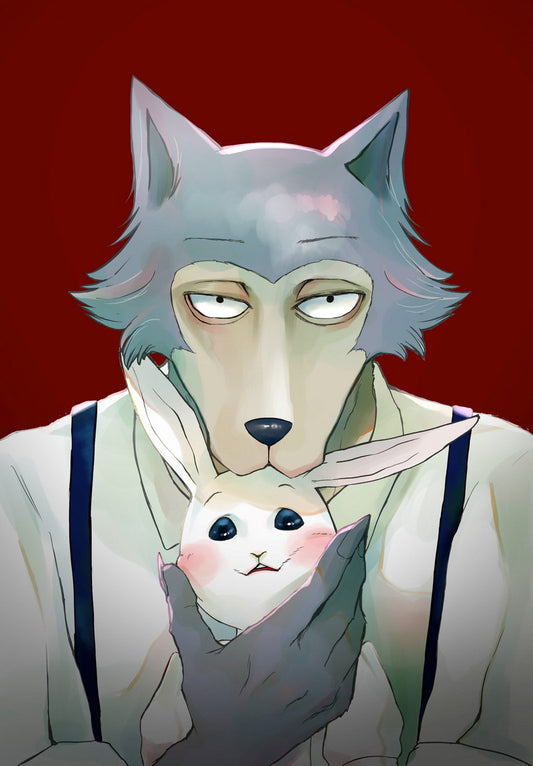 Beastars Tv Series Anime Poster Japanese Drama Psychological Supernatural Furry Anthro Manga Art