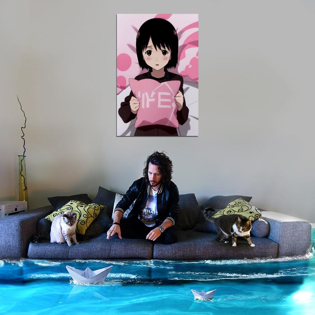 Welcome To The Nhk Tv Series Anime Poster Misaki Nakahara Cutecore Room Decor Kawaii Aesthetic Manga Art