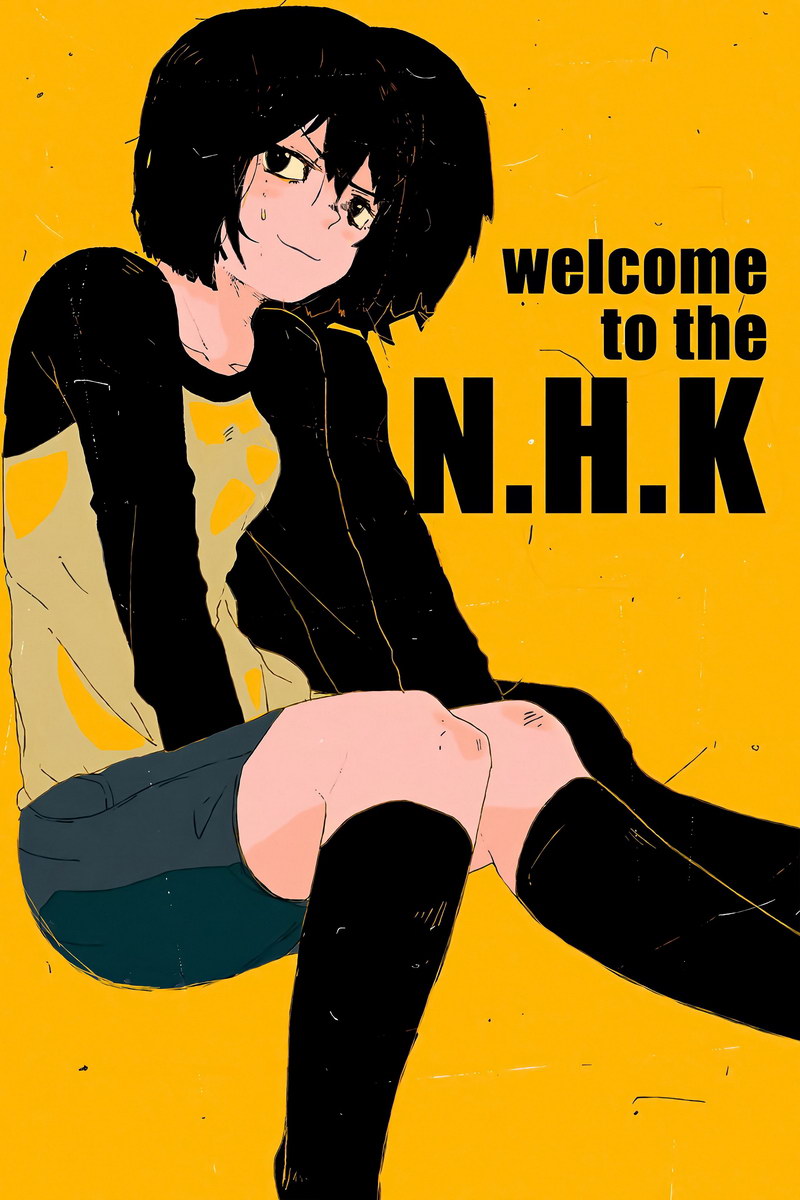 Welcome To The Nhk Tv Series Anime Poster Misaki Nakahara Manga Art