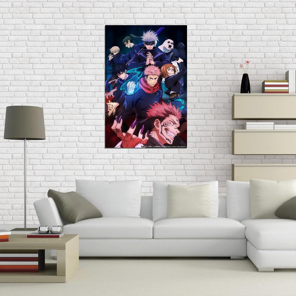 Jujutsu Kaisen Tv Series Anime Poster Japanese Action Supernatural School Manga Art