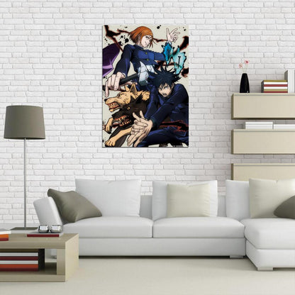 Jujutsu Kaisen Tv Series Anime Poster Japanese Action Supernatural School Manga Art