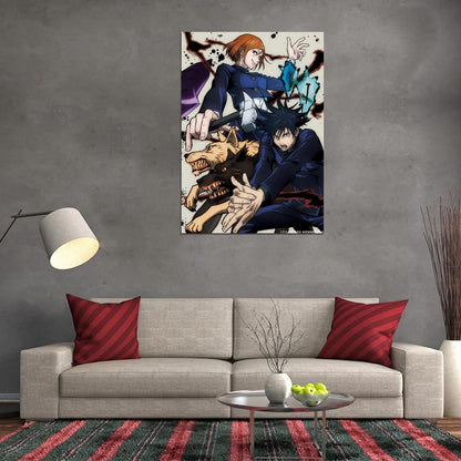 Jujutsu Kaisen Tv Series Anime Poster Japanese Action Supernatural School Manga Art