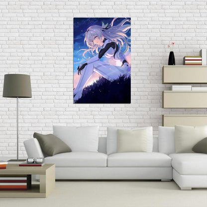 Firefly Honkai Star Rail Video Game Anime Poster Japanese Silver Hair Cute Manga Art