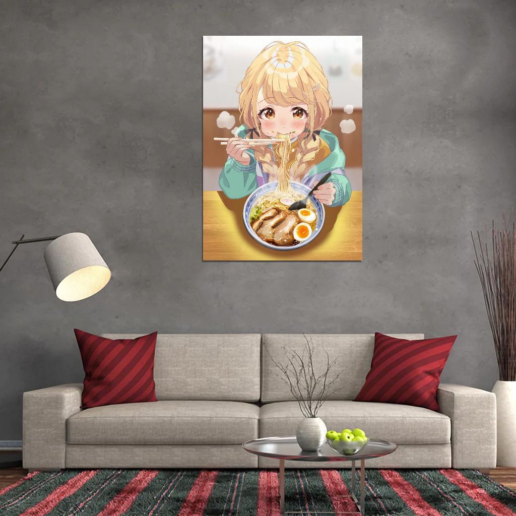 Fujita Kotone Gakuen Idolm@ster Video Game Anime Poster Japanese Blonde Braids School Girl Cute Manga Art