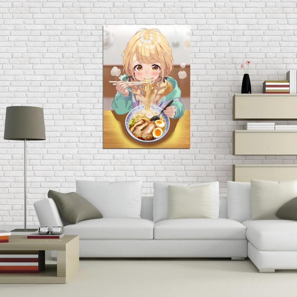 Fujita Kotone Gakuen Idolm@ster Video Game Anime Poster Japanese Blonde Braids School Girl Cute Manga Art