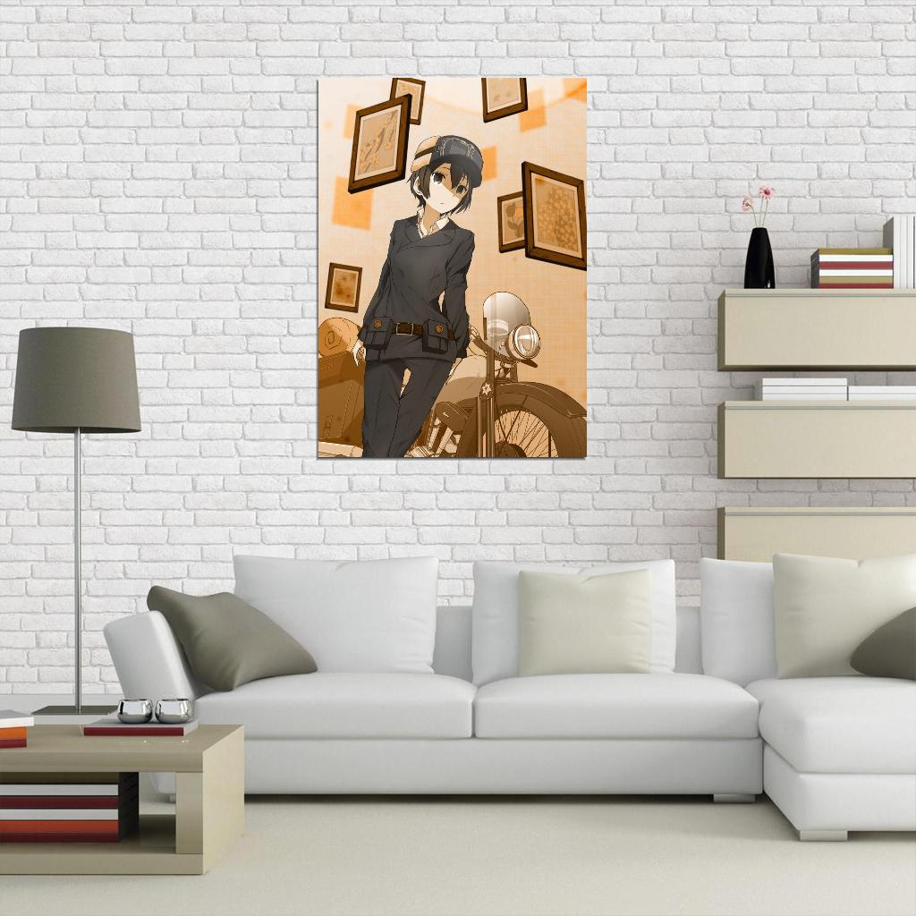 Kino's Journey Tv Series Anime Poster Japanese Adventure Psychological Drama Steampunk Manga Art