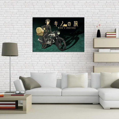 Kino's Journey Tv Series Anime Poster Japanese Adventure Psychological Drama Steampunk Manga Art