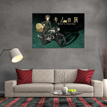 Kino's Journey Tv Series Anime Poster Japanese Adventure Psychological Drama Steampunk Manga Art