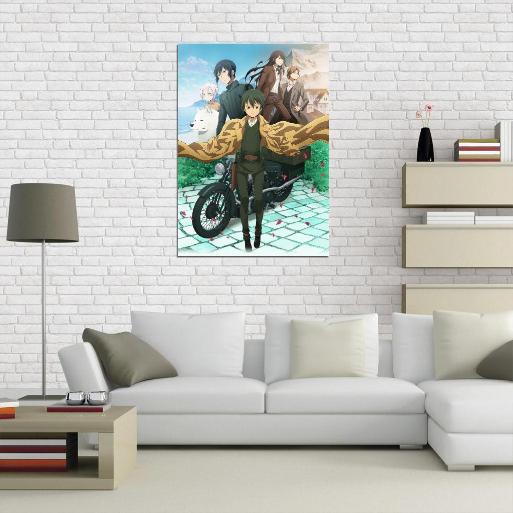 Kino's Journey Tv Series Anime Poster Japanese Adventure Psychological Drama Steampunk Manga Art