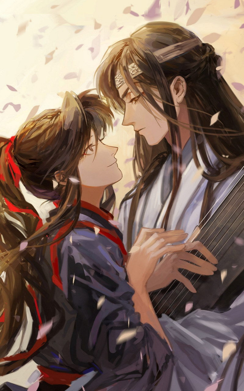 Mo Dao Zu Shi Grandmaster Of Demonic Cultivation Wei Wuxian Lan Wangji Fantasy Boys Love Anime Poster Manga Art