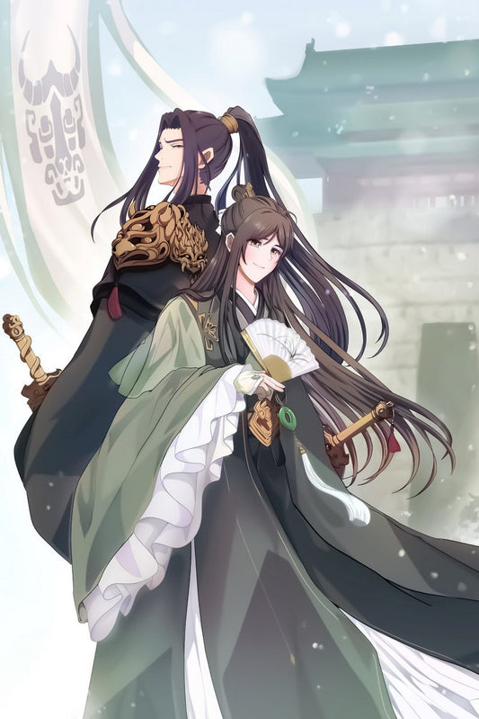 Mo Dao Zu Shi Grandmaster Of Demonic Cultivation Wei Wuxian Lan Wangji Fantasy Boys Love Anime Poster Manga Art